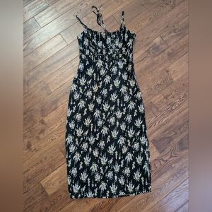 NWT Ladies LUSH Spaghetti Strap Halter Tank Lined Floral Dress Size Small